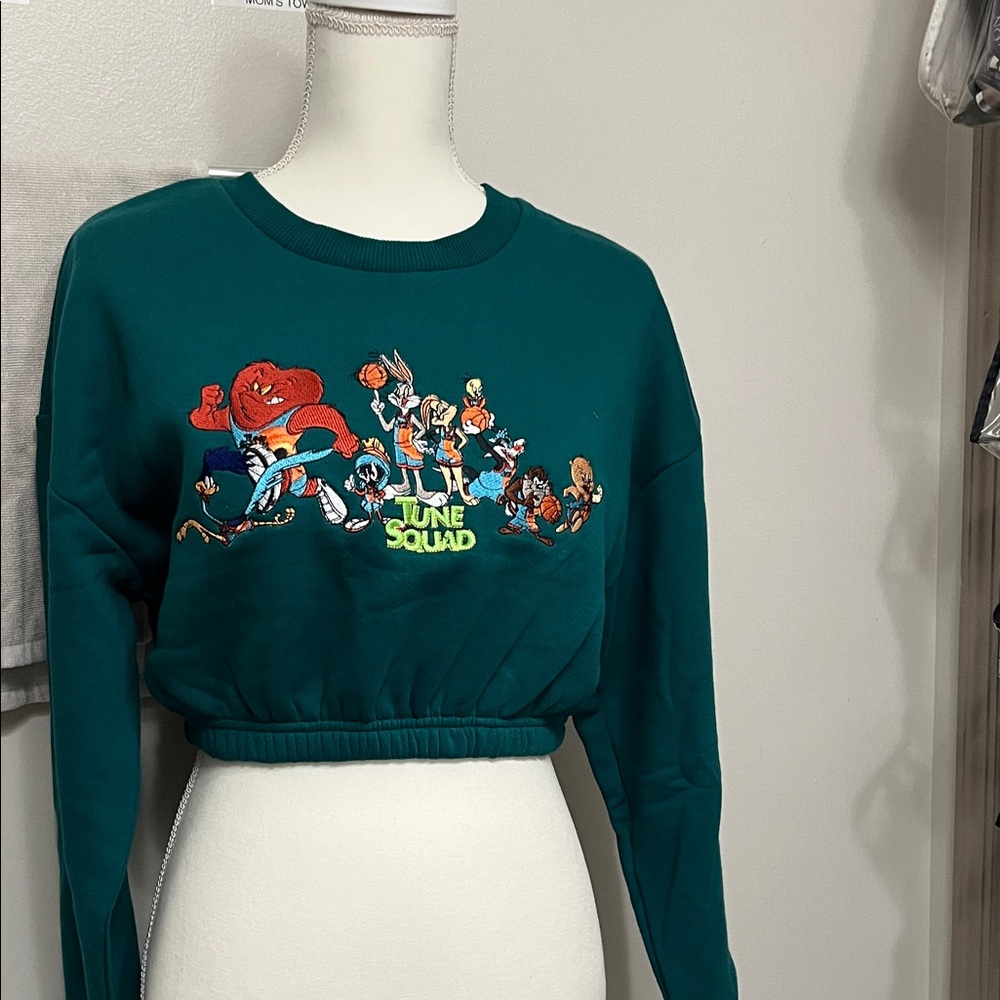 Forever 21 Teal Space Jam Sweatshirt